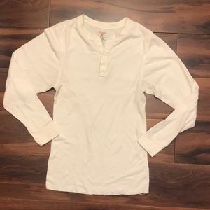 Hanes Long sleeve Waffle Henley